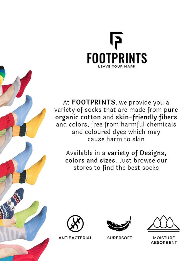 FOOTPRINTS FOOTPRINT 7 Pairs Infant Kids Patterned Ankle-Length Organic Cotton Socks - Image 5